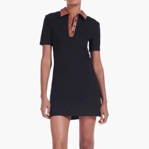 Black Staud Jay Polo Mini Dress Size M
